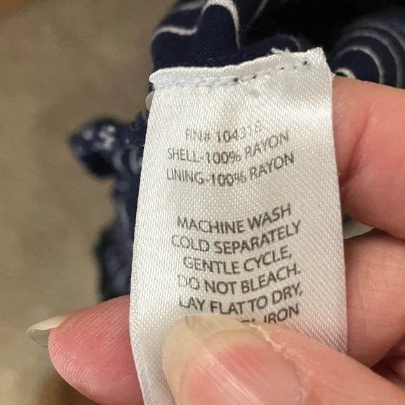 Derek Heart Navy and White Striped Jumpsuit - Picture 7 of 9